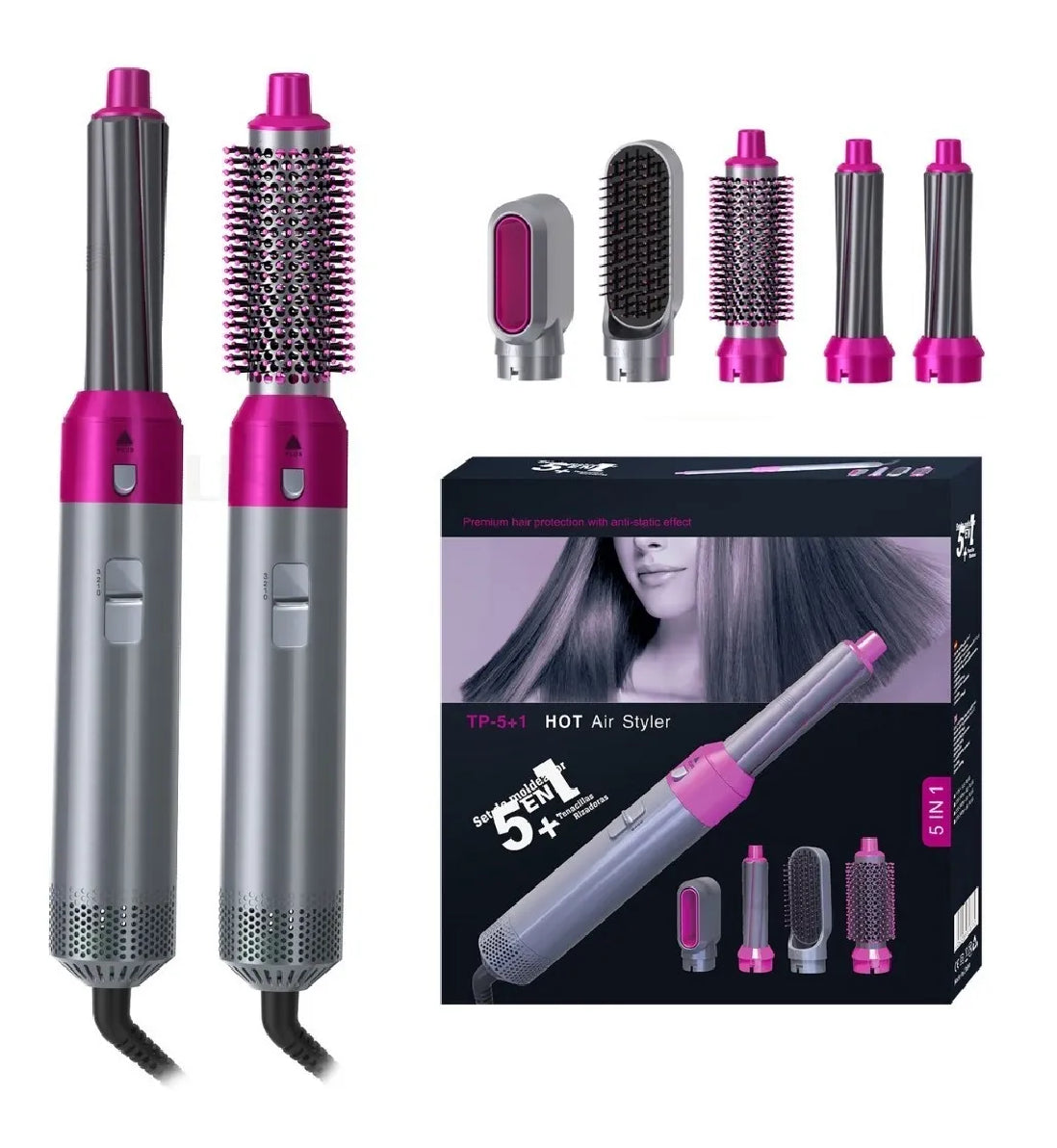 👩🏻🦰 CEPILLO SECADOR 5 EN 1