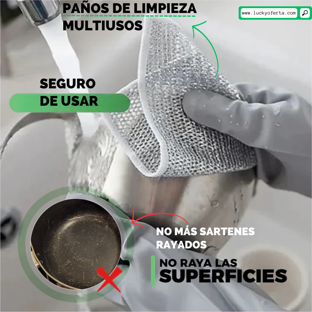 Pack X 10 Paños mágicos de limpieza anti rayones-MULTICLEAN®
