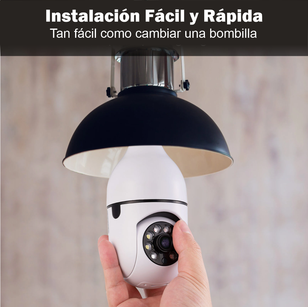 Cámara de seguridad BOMBILLO Robótica Wifi 👁️⭐⭐⭐⭐⭐