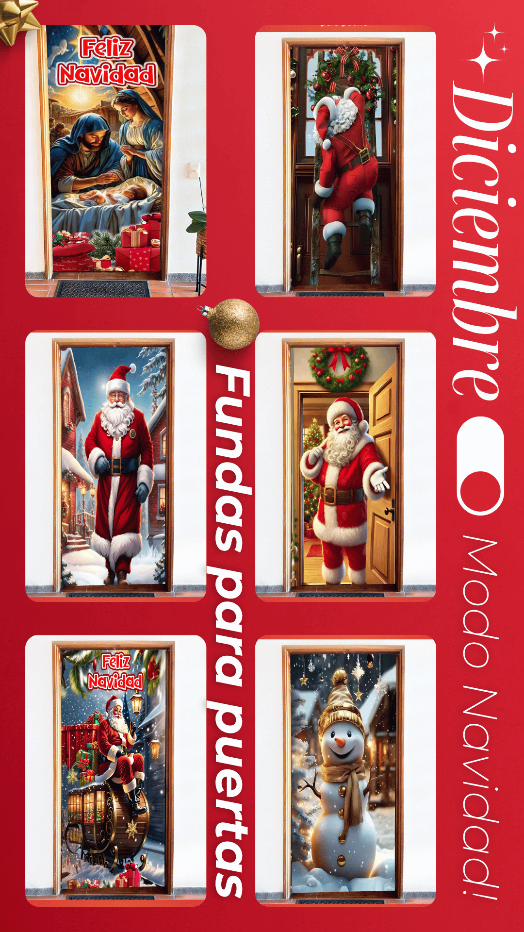 Fundas De Navidad Para Puertas🎄