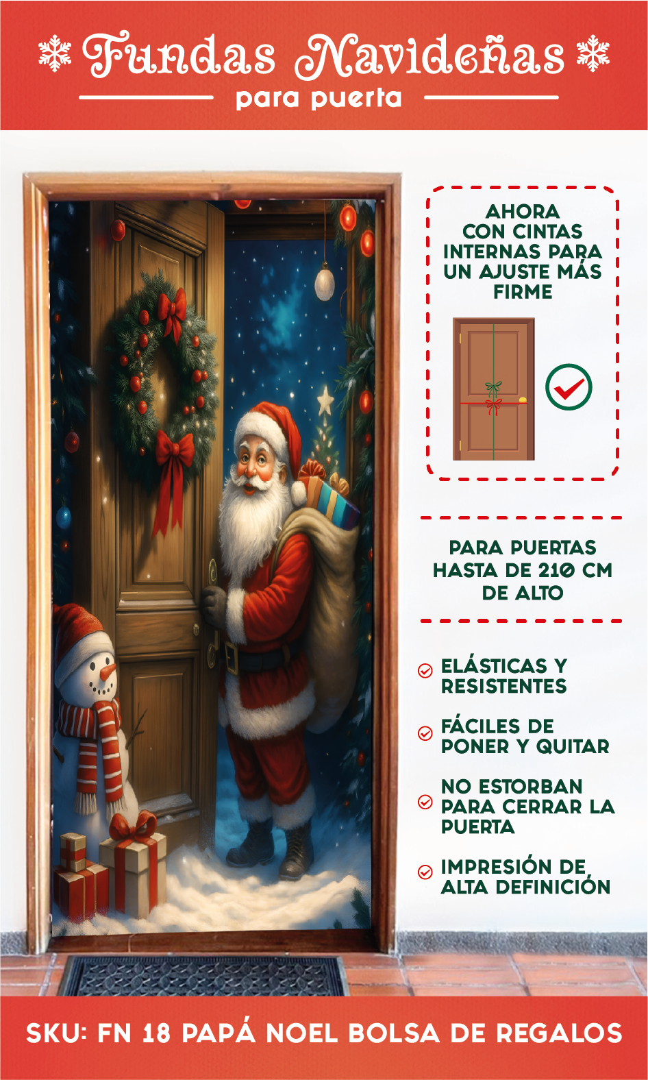 Fundas De Navidad Para Puertas 🎅🏻 2025